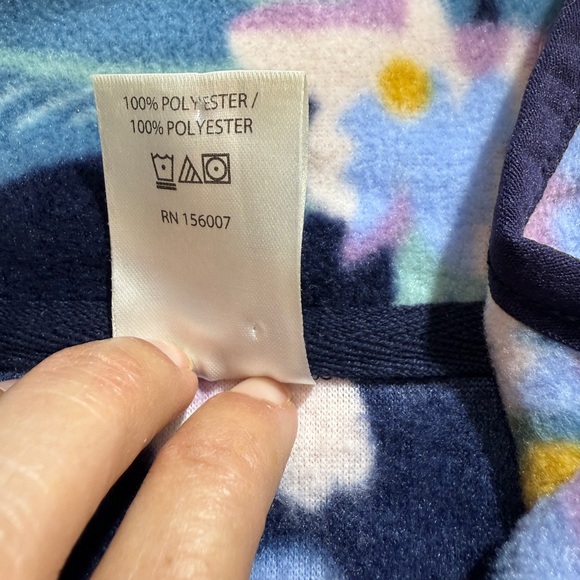 Vera Bradley Women's Snap Collar Fleece Pullover Sweatshirt Size Medium - Picture 6 of 9